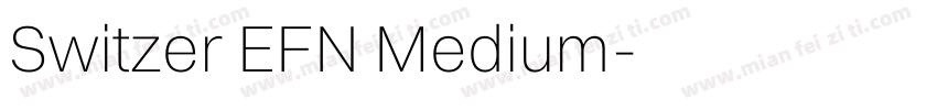 Switzer EFN Medium字体转换